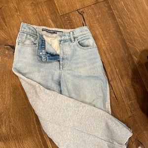 Alexander wang half straight jeans half sweats